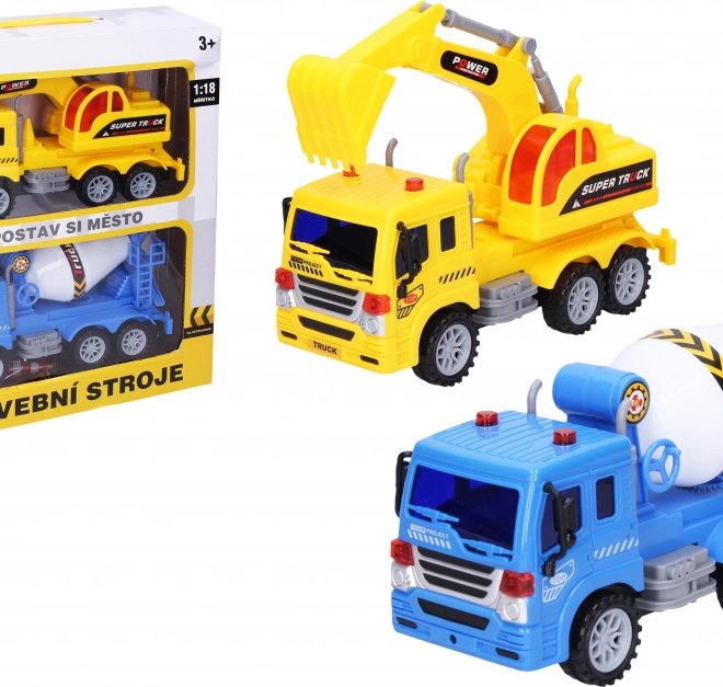 Auto da costruzione e segnaletica stradale 23 cm