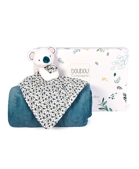 Set regalo Koala Yoca: plaid e doudou