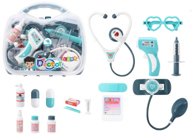 Set medico del piccolo dottore con luci e suoni blu