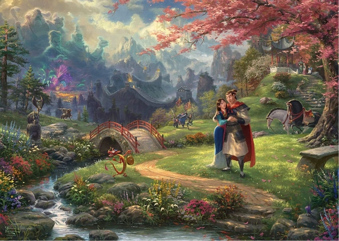 Puzzle Mulan: Fiori d'Amore 1000 pezzi