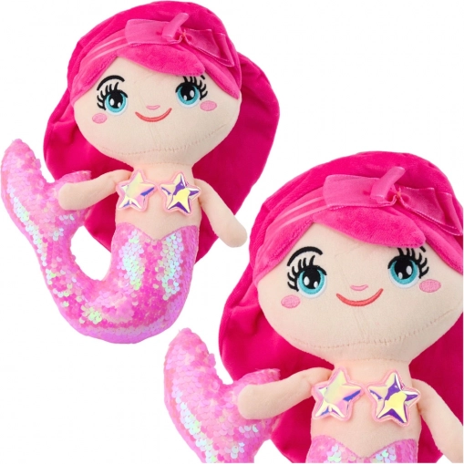 Sirenetta di Peluche con Coda Scintillante 28 cm