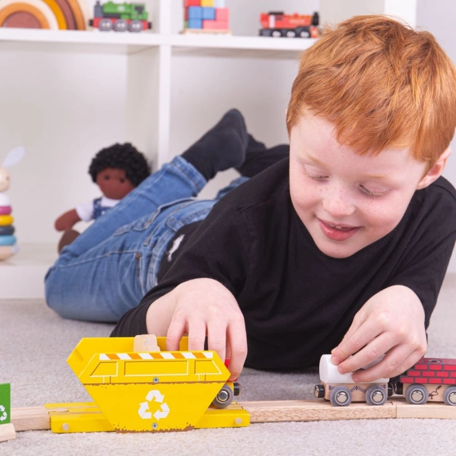 Contenitore per il riciclaggio Bigjigs Rail