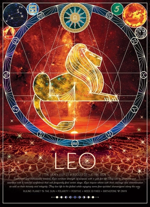 Puzzle Segno Zodiacale Leone 500 Pezzi