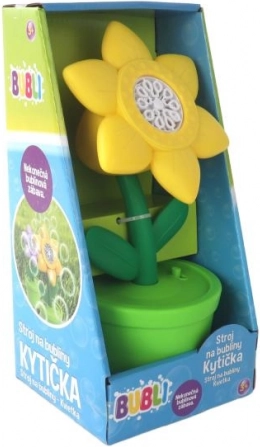 Macchina per bolle a forma di fiore - giallo