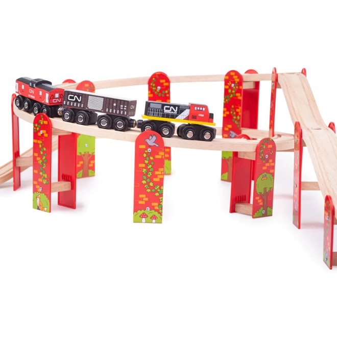 Set Ferroviario Multilivello Bigjigs Rail