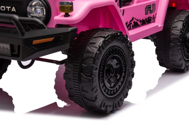 Automobile Elettrico 4x4 Rosa Toyota FJ