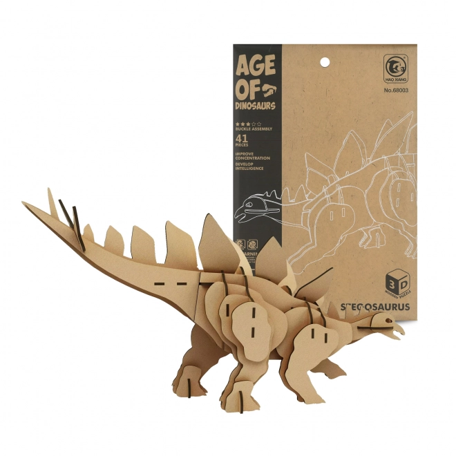 Puzzle 3D in legno stegosauro