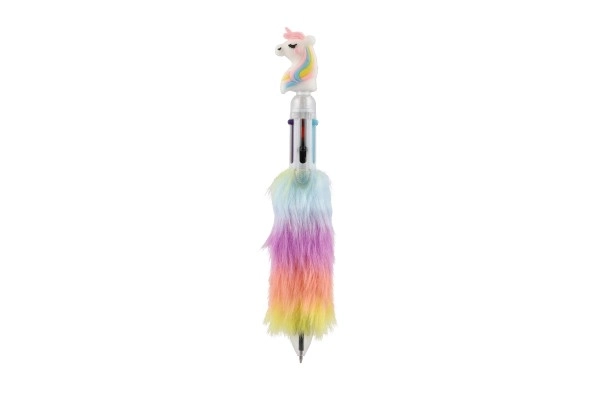 Penna unicorno in peluche 6 colori