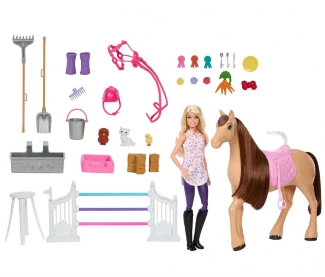 Set Stalla e Cavallo Barbie con Accessori