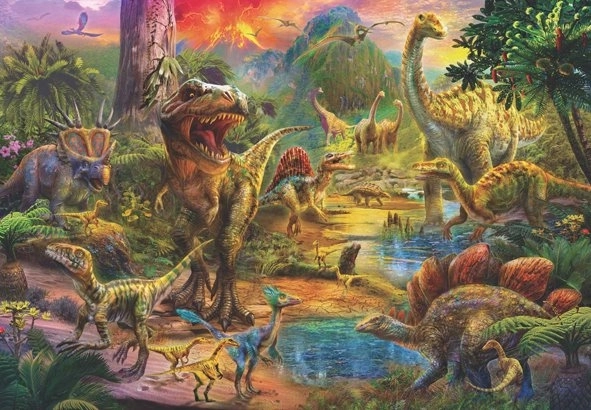 Puzzle Regno dei Dinosauri 500 Pezzi