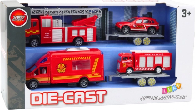 Set di veicoli dei vigili del fuoco a retrocarica