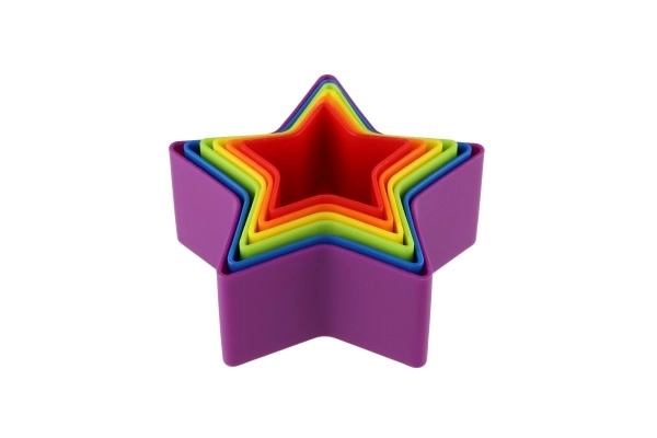 Torre colorata in plastica TEDDIES a forma di stella