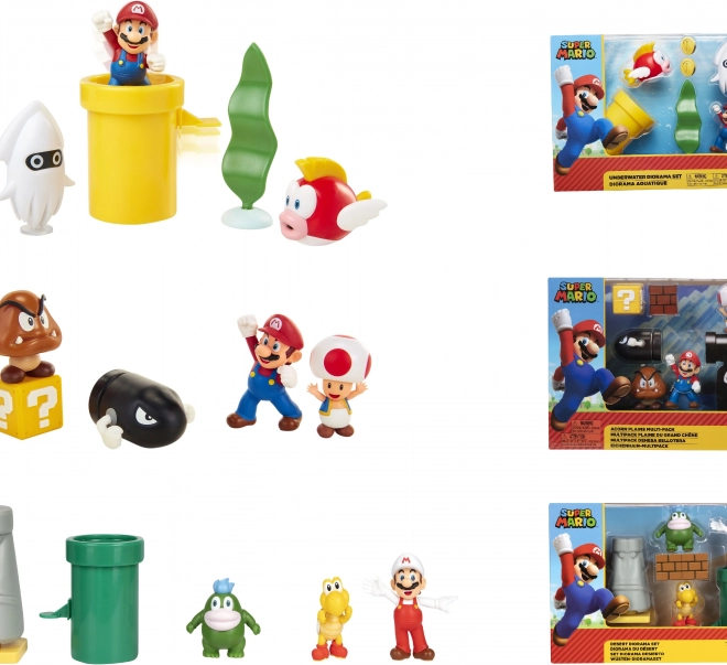 Set di figure di Super Mario 6 cm