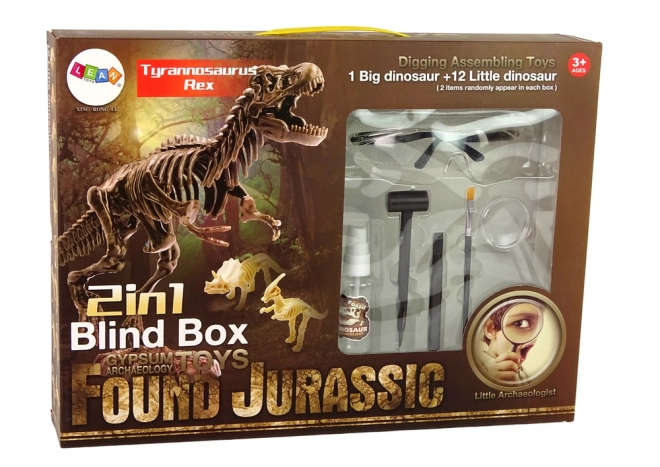 Kit Archeologico 2 in 1 Scheletro Dinosauro Tirannosauro