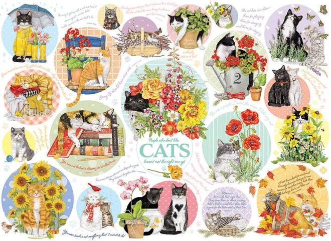 Puzzle Pensieri Felini 1000 pezzi di Cobble Hill