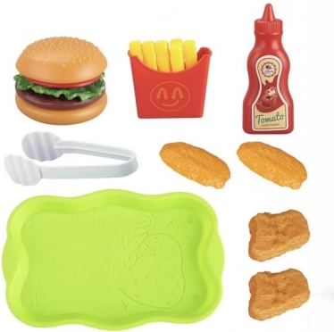 Set di alimenti per giocare PLEJO - Hamburger