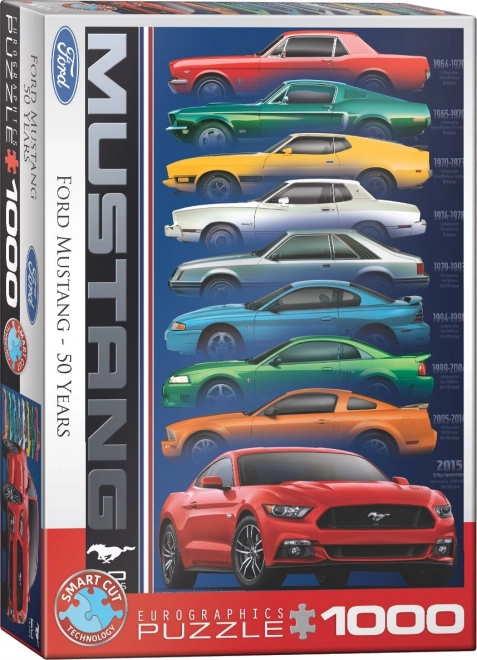 Puzzle 50º Anniversario Ford Mustang 1000 Pezzi