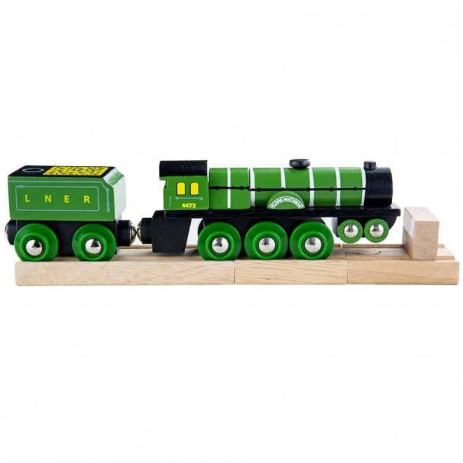 Replica in legno del treno Flying Scotsman di Bigjigs Rail