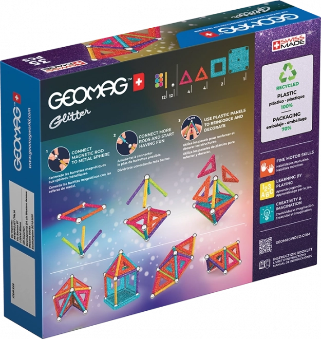 Geomag Glitter Set di Costruzione 35 Pezzi