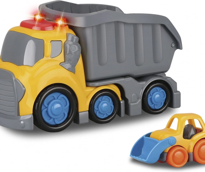 Kiddy camion ribaltabile con effetti 19,5 cm e bulldozer 8 cm