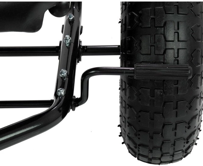 Kart a pedali + Pneumatici gonfiabili + Sedile regolabile – nero