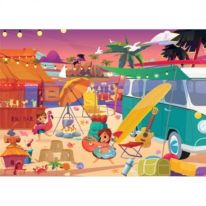 Puzzle Tramonto sulla Spiaggia 1000 Pezzi