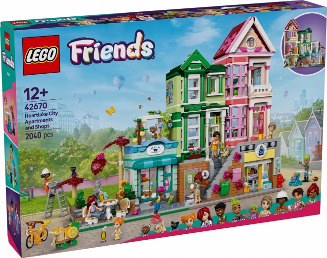 Appartamenti e negozi LEGO Friends a Heartlake City