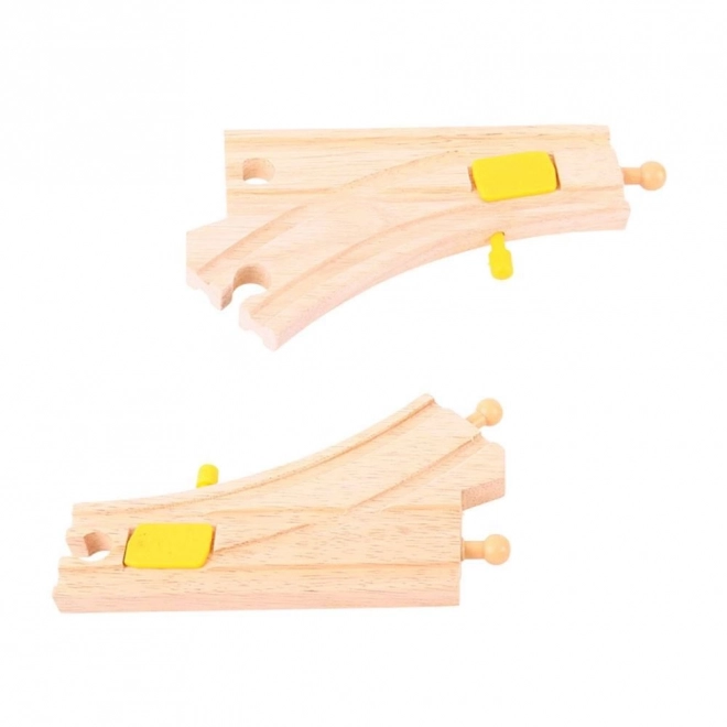 Scambi ferroviari Bigjigs Rail 2 pezzi