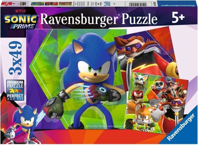 Puzzle 3x49 pezzi Sonic Prime