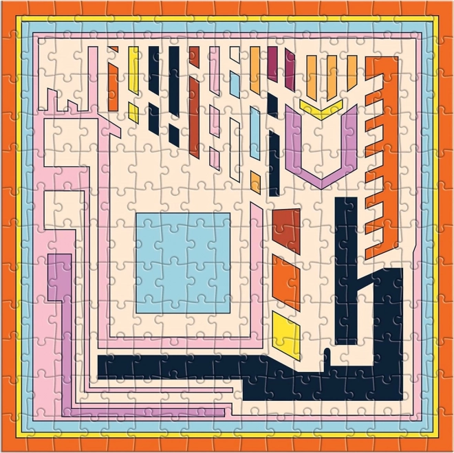 GALISON Puzzle quadrato Frank Lloyd Wright: Blocchi tessili 4x200 pezzi