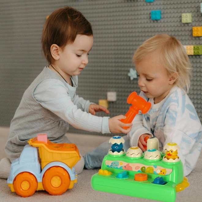 Gioco interattivo con martello Coccodrillo per bambini 18m+
