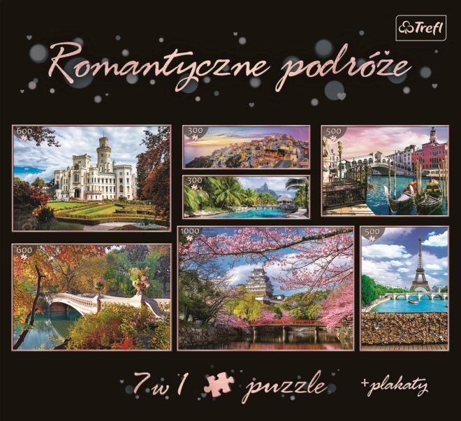 Puzzle TREFL Viaggi Romantici 7 in 1