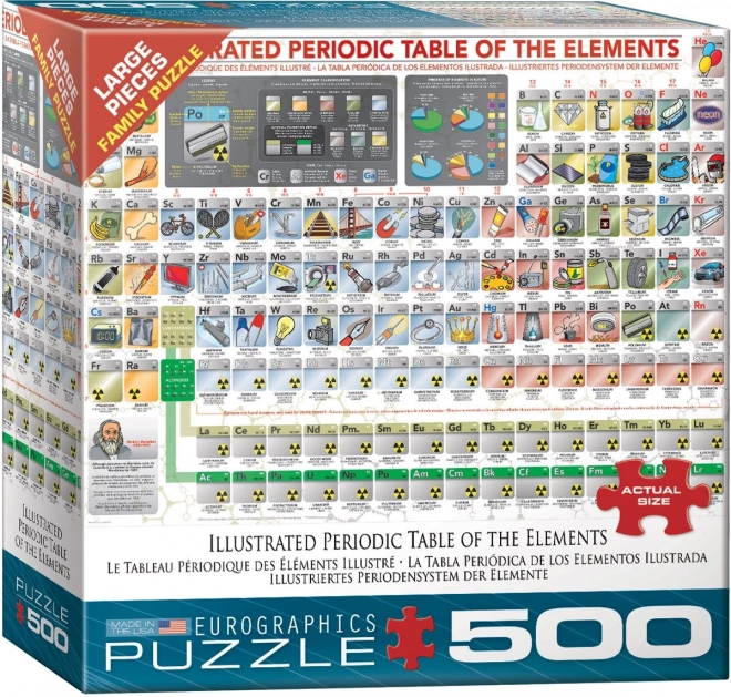 Puzzle Tabella Periodica degli Elementi XL 500 Pezzi