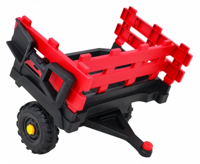 Trattore titanio con rimorchio Rosso