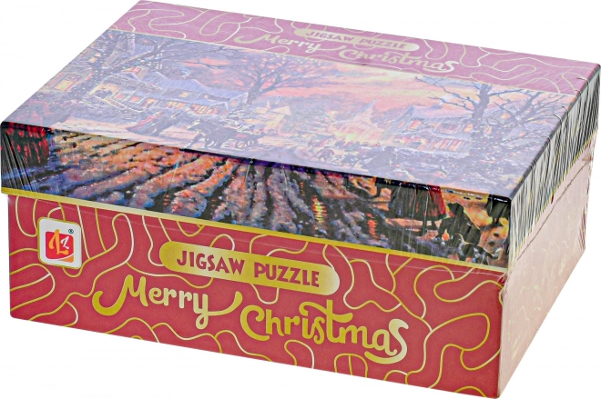 Puzzle Buon Natale: Strada Imbiancata 468 pezzi