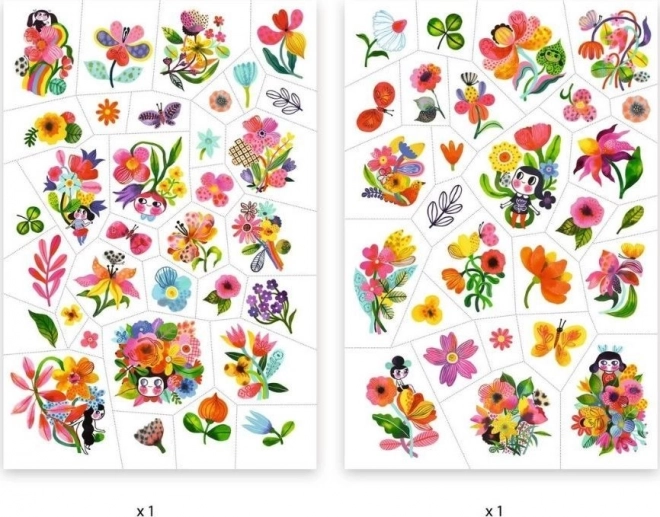 Tatuaggi acquarello fiori di DJECO