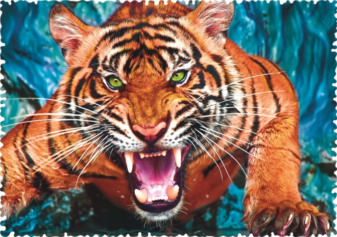 Puzzle Crazy Shapes Attacco della Tigre 600 Pezzi di TREFL