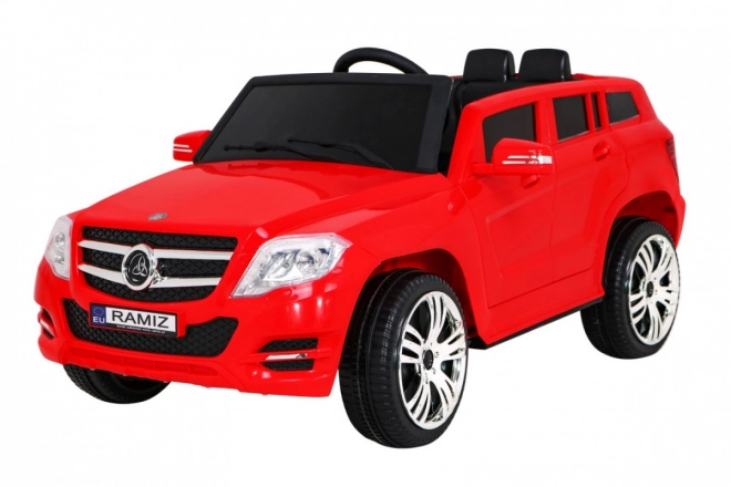 Auto per bambini City Rider Rosso con telecomando e LED