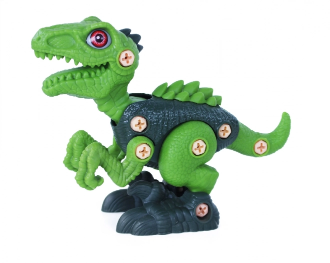 Dinosauro assemblabile Velociraptor con avvitatore a batteria