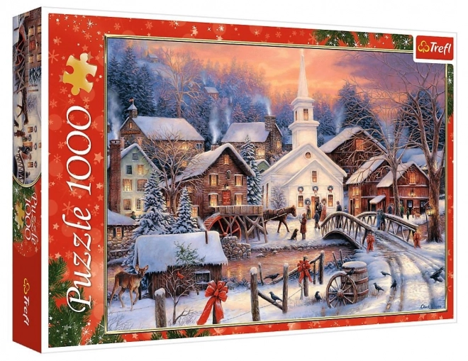Puzzle 1000 pezzi Natale Bianco