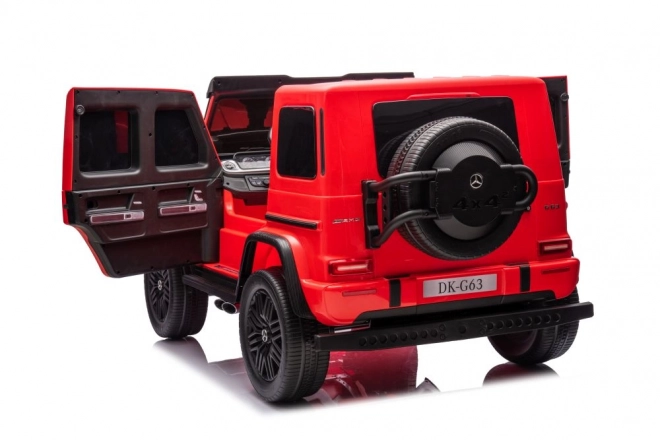 Auto elettrico a batteria per bambini Mercedes G63 XXL rosso 4x4