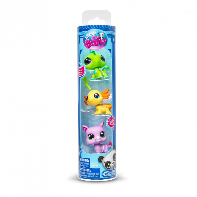 Set di 3 Figurine Littlest Pet Shop