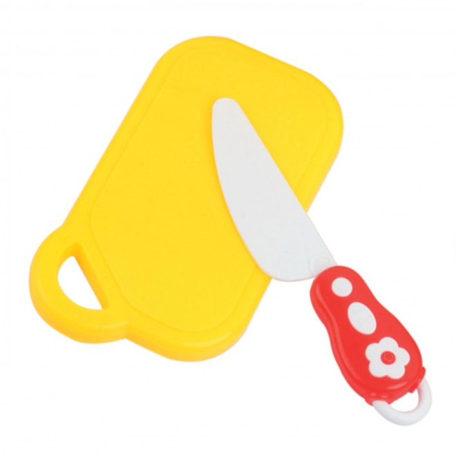 Giocattolo con Frutta da Tagliare su Velcro con Coltello e Tagliere