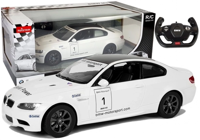 Auto R/C BMW M3 Rastar Bianco Telecomandato