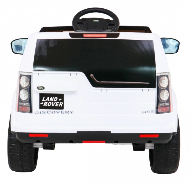 Land Rover Discovery Auto elettrico per bambini bianco + telecomando + ruote EVA + avvio lento + radio MP3