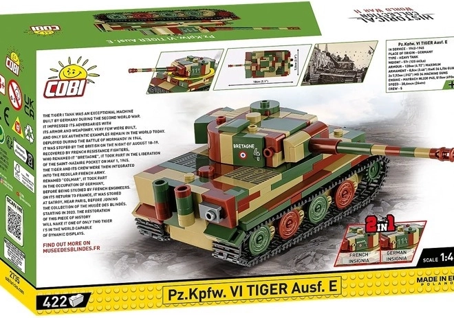 Modello del carro armato Pz.Kpfw. VI Tiger Ausf. E 1:48