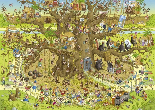 puzzle HEYE 1000 pezzi - zoo delle scimmie