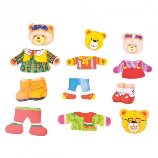 Puzzle Vestire Famiglia di Orsi Bigjigs Toys