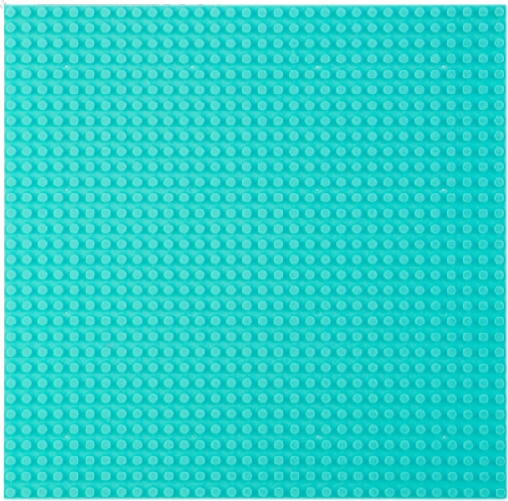 Tavola da costruzione per mattoncini azzurro chiaro 40x40 cm