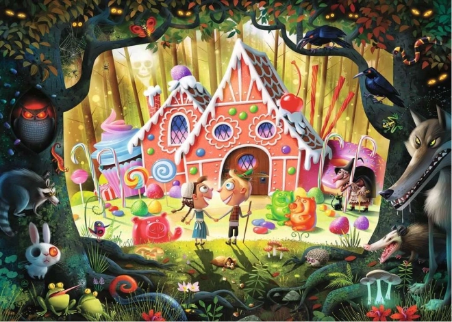 Puzzle Jeníček e Mařenka Casa di Pan di Zenzero 1000 Pezzi